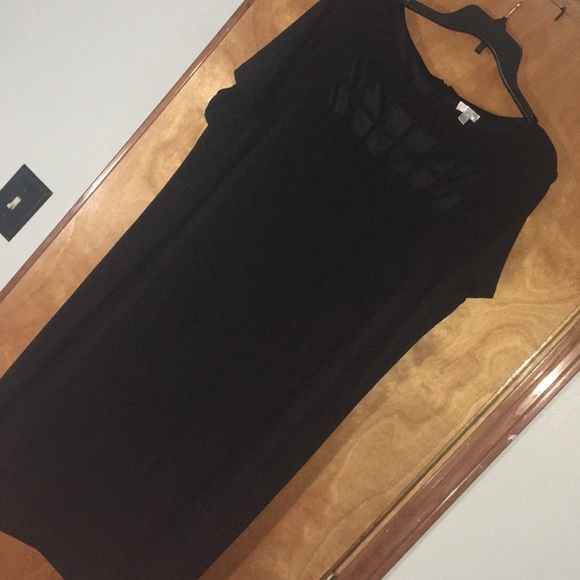 22/24W Avenue Black Cutout Grid Sheath Dress - Picture 2 of 8